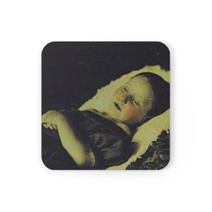 Post Mortem Coaster - girl with rosy cheeks