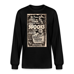 Spooks on the Loose Long Sleeve T-Shirt - black